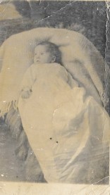 Front of postcard - 9 week old Thomas John "Jack" Newton, my great-uncle 1918